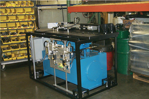 Hydraulic test station